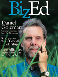 BizEd Magazine September/October 2003 cover featuring Daniel Goleman