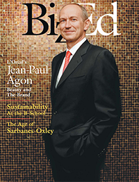 BizEd Magazine July/August 2005 cover featuring Jean-Paul Agon