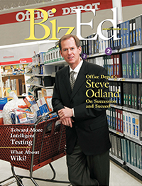 BizEd Magazine January/February 2006 cover featuring Steve Odland