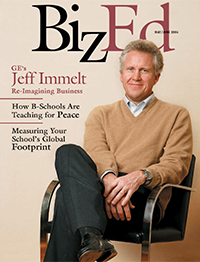 BizEd Magazine May/June 2006 cover featuring Jeff Immelt