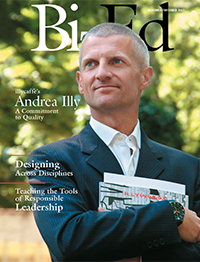 BizEd Magazine November/December 2007 cover featuring Andrea Illy