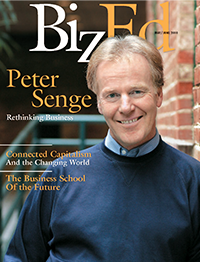 BizEd Magazine May/June 2010 cover featuring Peter Senge
