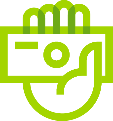 Financial Icon  financial icon bright green