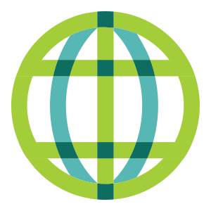 global partnership mindset icon two color green and teal