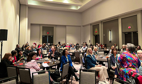 Photo of full room for AACSB 2023 Deans Conference session for Women Administrators in Management Education Affinity Group. Taken by Joyce Russell