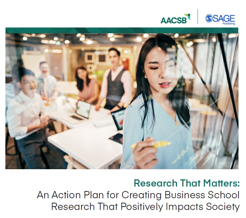 AACSB/SAGE Research That Matters report cover